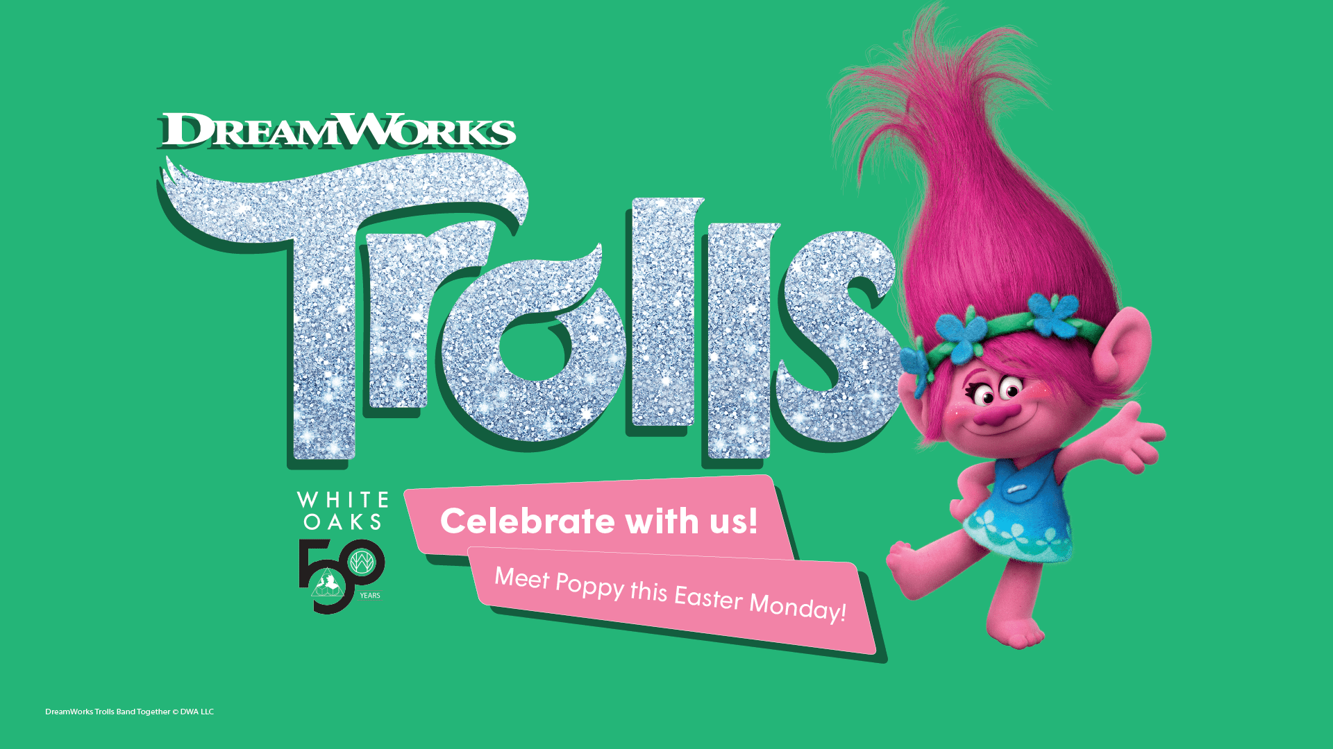 Celebrate with us this Easter Monday! Dreamworks' Trolls image