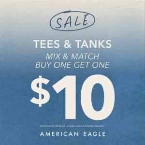 tees & tanks mix and match buy one get one $10